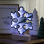 LED 3D Snowflake Christmas Infinity Mirror Light - 7.75" - IMAGE 1