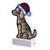 LED 3D Christmas Dog with Santa Hat Infinity Mirror - 8" - IMAGE 6