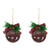 Jingle Bell "Joy" Disc Christmas Ornaments - 5" - Maroon - Set of 2 - IMAGE 5