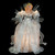 Lighted Angel with Candle Christmas Tree Topper - 10.5” - Silver - Clear Lights - IMAGE 1