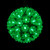 LED Lighted Starlight Floral Sphere Outdoor Hanging Christmas Decoration- 6" - Green Lights - IMAGE 1