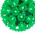 LED Lighted Starlight Floral Sphere Outdoor Hanging Christmas Decoration- 6" - Green Lights - IMAGE 4