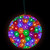 LED Lighted Starlight Floral Hanging Sphere Outdoor Christmas Decoration - 7.5" - Multicolor - IMAGE 1