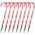 Lighted Candy Cane 8-Function Outdoor Christmas Pathway Markers - 24" - Set of 8 - IMAGE 2