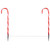 Lighted Candy Cane 8-Function Outdoor Christmas Pathway Markers - 24" - Set of 8 - IMAGE 5