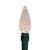 LED C6 Faceted Christmas Lights - Warm White  - 15.75’ Green Wire  - 50ct - IMAGE 5