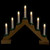 LED Lighted Christmas Candelabra Bridge - 13" - Natural Wood - IMAGE 3