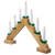 LED Lighted Christmas Candelabra Bridge - 13" - Natural Wood - IMAGE 5