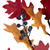 Lighted Berries and Leaves Fall Harvest Spray - 29" - Warm White - IMAGE 4