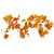 Pre-Lit Maple Leaf Fall Harvest Garland - 5' x 5" - Warm White Lights - IMAGE 2