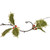 Pre-Lit Battery Operated Holly and Berry Christmas Garland - 7.5' x 5" - Warm White Lights