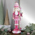 Pastel Candy Nutcracker King Christmas Figure - 21.5" - Pink - IMAGE 1