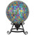 Mosaic Window Pane Outdoor Garden Gazing Ball - 10" - Multi-Color - IMAGE 2