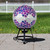 Mosaic Floral Outdoor Garden Gazing Ball - 10" - Purple, Pink and Silver - IMAGE 1