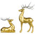 Standing and Sitting Reindeer Christmas Figures - Gold - Set of 2 - IMAGE 4