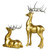 Standing and Sitting Reindeer Christmas Figures - Gold - Set of 2 - IMAGE 6