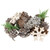 Pinecones and Snowflakes Christmas Decorations - 6" - IMAGE 1