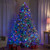 Pre-Lit Full Flocked Glacier Pine Artificial Christmas Tree - 7.5' Multi LED - IMAGE 1