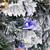 Pre-Lit Full Flocked Glacier Pine Artificial Christmas Tree - 7.5' Multi LED
