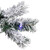 Pre-Lit Full Flocked Glacier Pine Artificial Christmas Tree - 7.5' Multi LED
