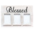 Collage 3-Slot "Blessed" Picture Frame - for 4" x 6" Photos - 12" x 18" - IMAGE 1