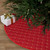 Round Quilted Tree Skirt - 60" - Red and Gold - IMAGE 1