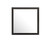 Wooden Framed Dresser Mirror - 41" - Black - IMAGE 1
