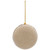 Mesh and Ribbon Christmas Ball Ornament - 4" - Gold - Set of 6