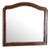 Wooden Arched Framed Beveled Dresser Mirror - 42" - Brown - IMAGE 2