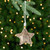 Sequin Stars and Trees Plush Christmas Ornaments - 4" - Gold - Set of 4 - IMAGE 1