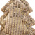 Sequin Stars and Trees Plush Christmas Ornaments - 4" - Gold - Set of 4 - IMAGE 6