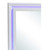 LED Lighted Wooden Square Framed Dresser Mirror - 38" - White - IMAGE 3
