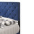 Velvet Upholstered Tufted Twin Panel Bed - 77" - Blue - IMAGE 4