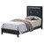 Tufted Upholstered Twin Panel Bed - 80" - Black - IMAGE 1