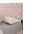 Velvet Tufted Upholstered King Panel Bed - 83" - Pink - IMAGE 4