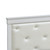 Tufted Twin Panel Bed - 80" - Silver - IMAGE 4