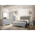 Tufted Twin Panel Bed - 80" - Silver Champagne - IMAGE 4