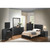 Solid Padded Upholstered Panel Twin Bed - 81" - Black - IMAGE 1