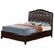 Tufted Faux Leather King Panel Bed - 87" - Brown - IMAGE 2