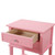 Wooden Nightstand Accent Table with 2-Drawers - 28" - Pink - IMAGE 3