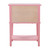 Wooden Nightstand Accent Table with 2-Drawers - 28" - Pink - IMAGE 4