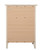 Wooden Nightstand with Drawer and Door - 25" - Beige - IMAGE 4