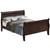 Wooden Sleigh Full Platform Bed - 90" - Dark Brown - IMAGE 3