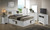 King Platform Bed with Storage Drawers - 87" - White - IMAGE 2