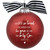 Glittered "Love Is" Glass Christmas Ball Ornament - 4" - Red and White - IMAGE 2