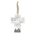 O Holy Night Cross Christmas Ornament - 5" - Gray and Brown - IMAGE 1