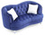 Tufted Velvet Straight Sofa with Throw Pillows - 71" - Blue - IMAGE 3