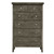 Wooden Bedroom Chest with 5-Drawers - 48" - Gray - IMAGE 1