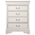 4-Drawer Wooden Bedroom Chest - 41" - White - IMAGE 1