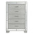 5-Drawer Wooden Bedroom Chest - 49" - Silver Champagne - IMAGE 1